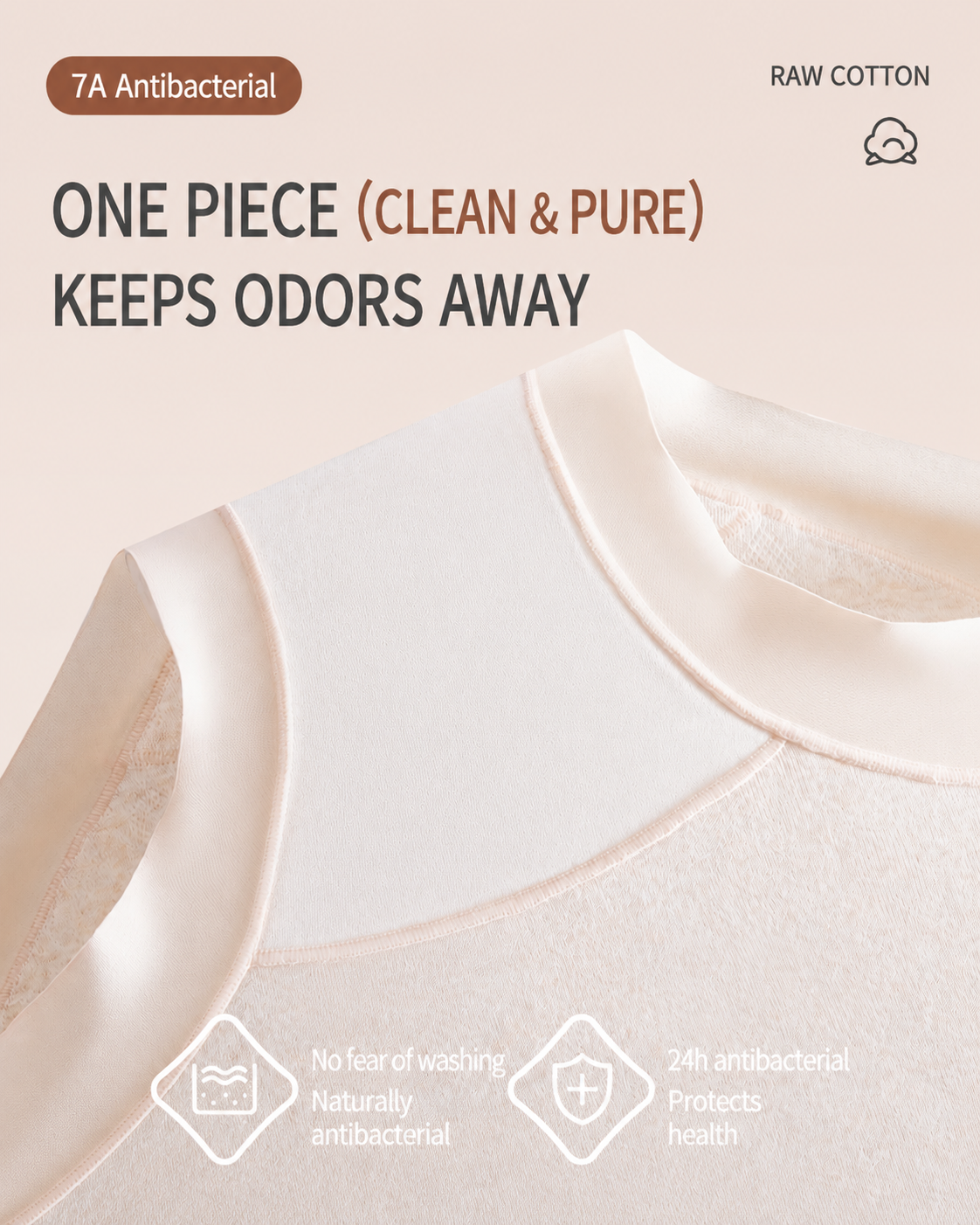 Multi-Pack Mid Waist Pure Cotton Antibacterial Breathable Briefs