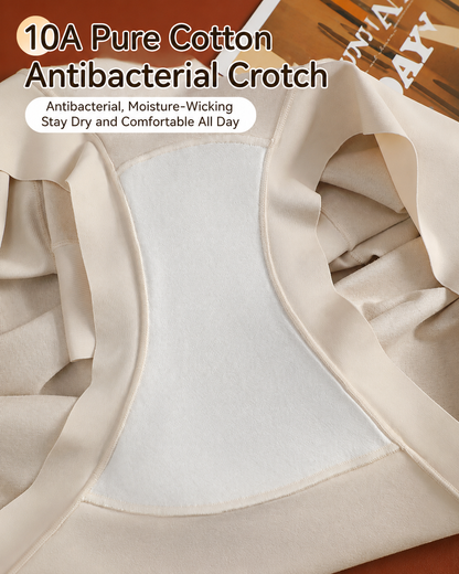 5-Pack High Waist Pure Cotton Seamless Breathable Briefs