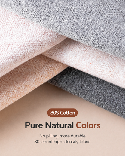 Multi-Pack Mid Waist Pure Cotton Antibacterial Breathable Briefs