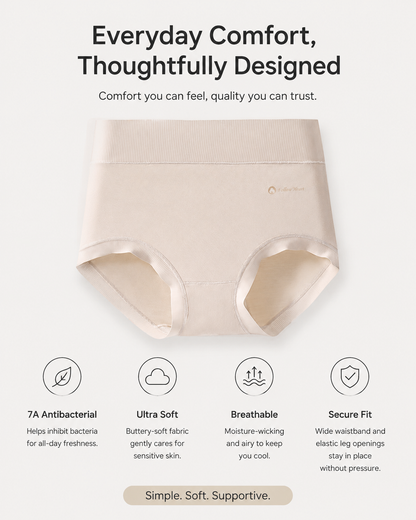 Multi-Pack Modal Cotton High Waist Seamless Breathable Briefs