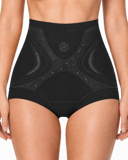 3-Pack Seamless Ice Silk High Waist Tummy Control Shaping Panties