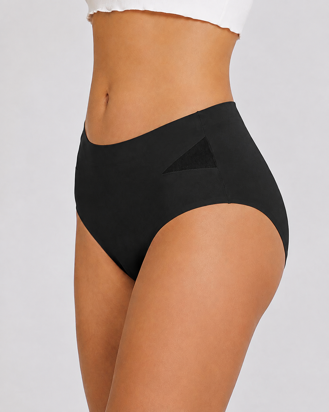 5-Pack Seamless Mesh Cutout Elastic Panty