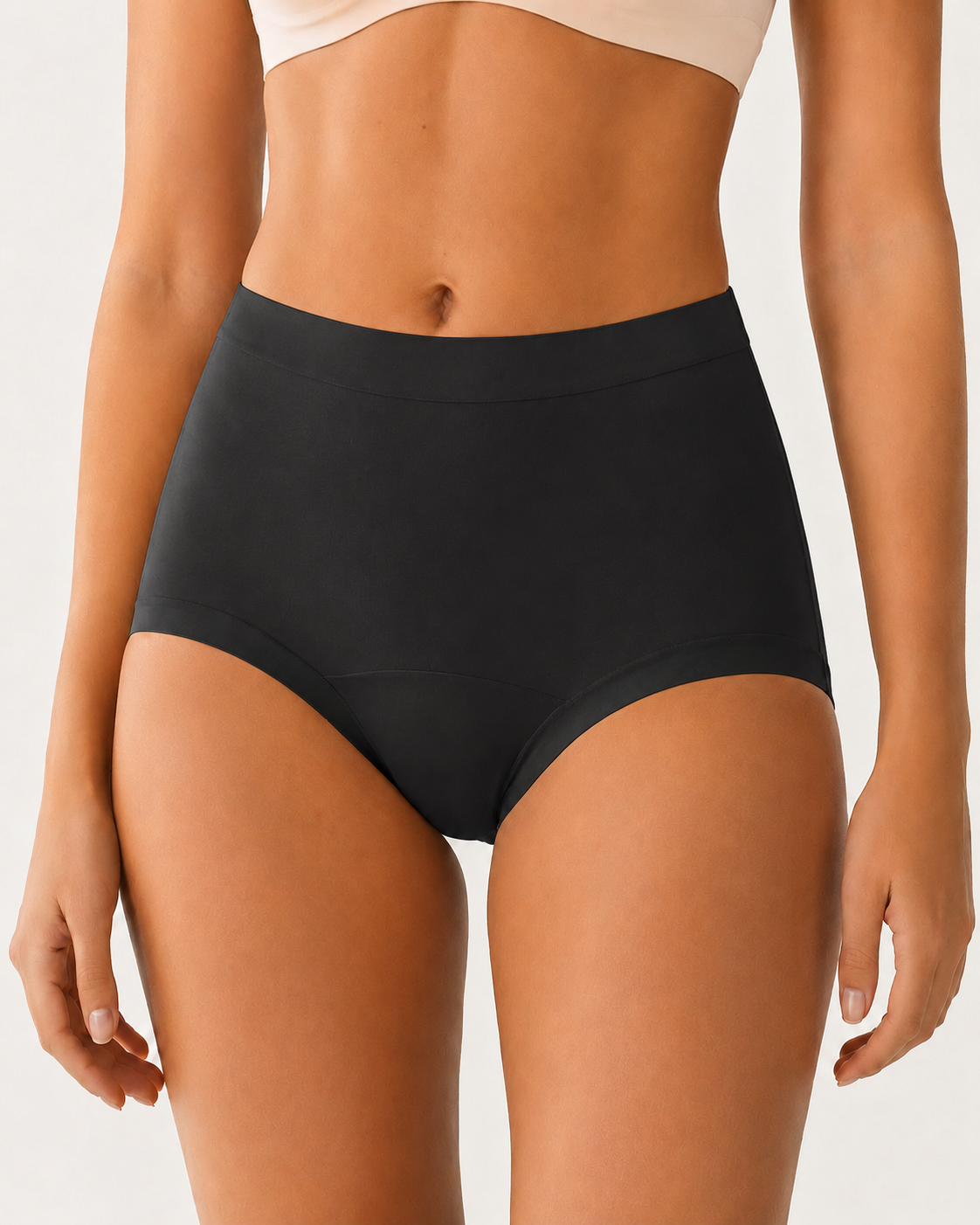 5-Pack High Waist Seamless Lyocell Cotton Briefs