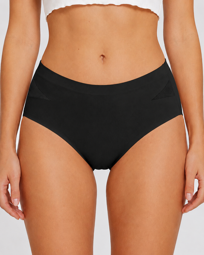 5-Pack Seamless Mesh Cutout Elastic Panty