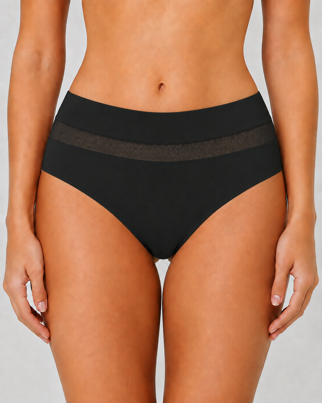5-Pack Seamless Ice Silk See-Through Mesh Briefs