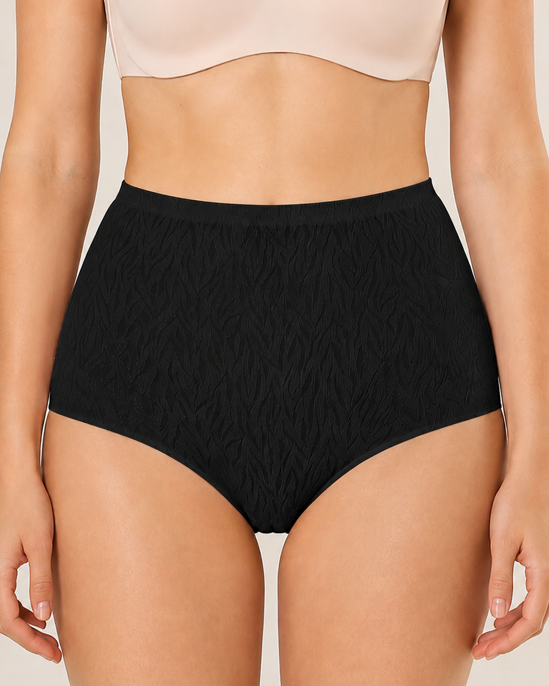 5-Pack High Waist Seamless Ice Silk Breathable Jacquard Panties