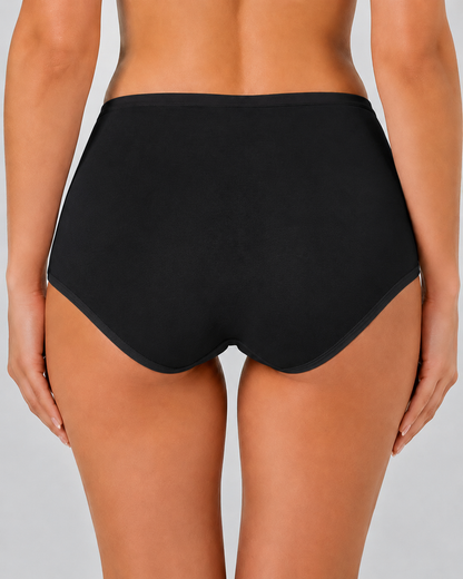 5-Pack High Waist Pure Cotton Breathable Comfortable Panties