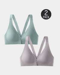 [2-Pack]GrayPurple+Green