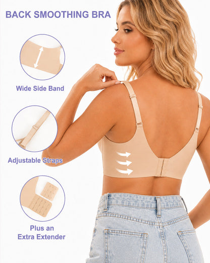 Women's Wire-free Padded Push-up Seamless T-shirt Bra