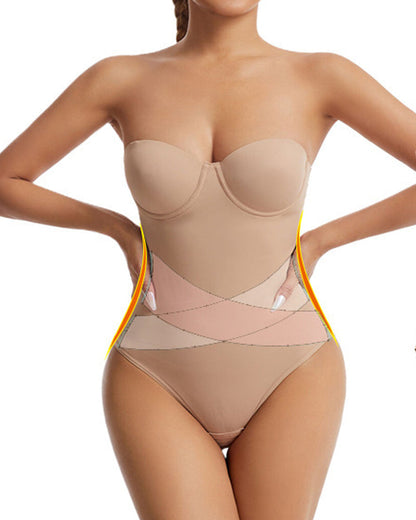 Strapless Tummy-control Waist-shaping Butt-lifting Seamless Body Shaper