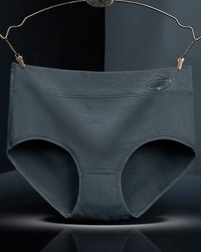 Women's Pure Cotton Stretch Mid-waist Soft Panties