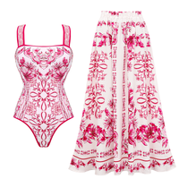 Swimsuit and skirt