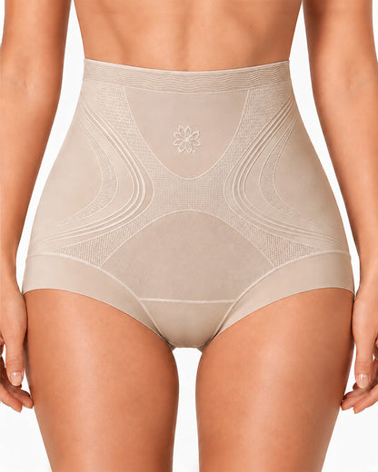 3-Pack Seamless Ice Silk High Waist Tummy Control Shaping Panties