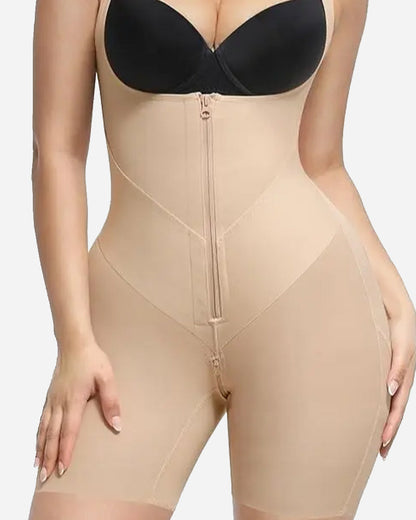 U-shaped Zipper Tummy Control Hip Lift Postpartum Body Shapewear