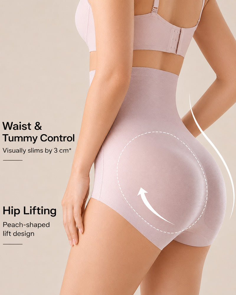 3-Pack Seamless High Waist Tummy Control Breathable Mesh Shaping Panties
