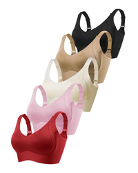 1 Red+1 Pink+1 White+1 Khaki+1 Black