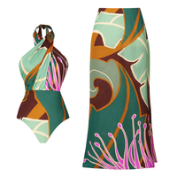 Swimsuit and skirt