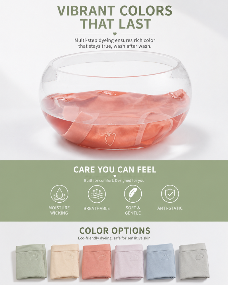 6-Pack Pure Cotton Antibacterial Skin-Friendly Macaron Panties
