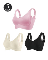 [3-Pack]Pink+Black+White