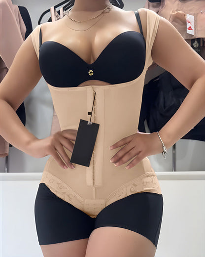 Women's Tummy-Controlling Buttocks-Lifting Lace Patchwork One-Piece Body Shaper