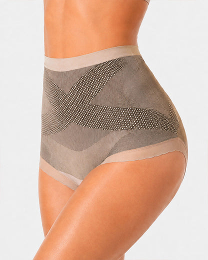 3-Pack Cotton Seamless High Waist Tummy Control Hip Lifting Panties