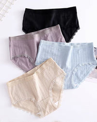 (4-Pack)Nude+Black+Dark Purple+Blue