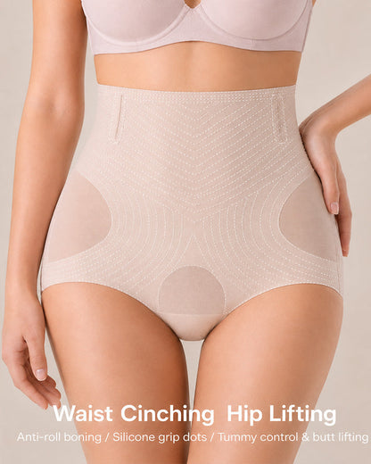 3-Pack Seamless High Waist Tummy Control Breathable Mesh Shaping Panties