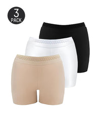 [3-Pack]Nude+Black+White