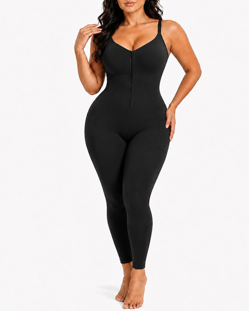 Front Zipper Seamless Tummy Control Easy-to-Wear Full Body Shaper
