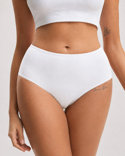 5-Pack High Waisted Criss Cross Back Seamless Briefs
