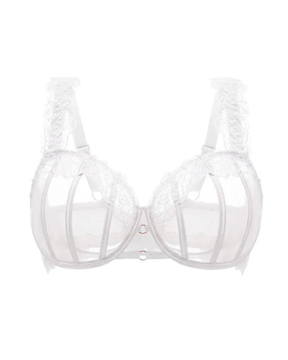 Sexy Lace See-Through Mesh Push-Up Bra