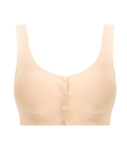 Seamless Front Closure Breathable Breast Prosthesis Vest Bra