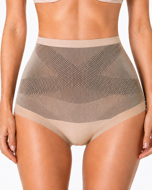 3-Pack Cotton Seamless High Waist Tummy Control Hip Lifting Panties