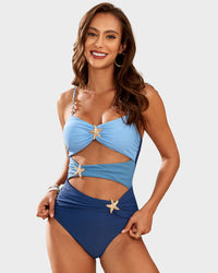 Blue color blocking