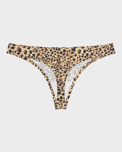 Floralshe®Low-Rise Animal Print Seamless Thong Panty