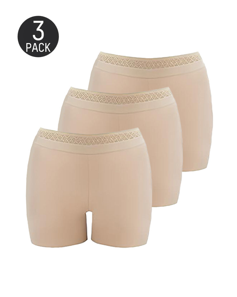 Solid Color Hip-Lifting and Tummy-Controlling Mid-Rise Body-Shaping Shorts