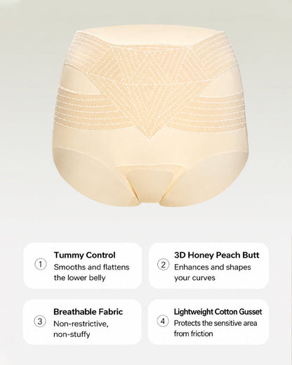 High Waist Tummy Control Seamless Breathable Shaping Panties