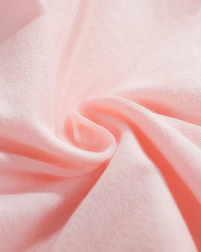 Women's Cotton Mid-Waist Solid Color Bow Seamless Comfortable Panties