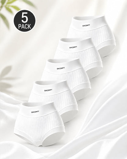Five-pack Cotton Antibacterial Seamless Breathable Briefs