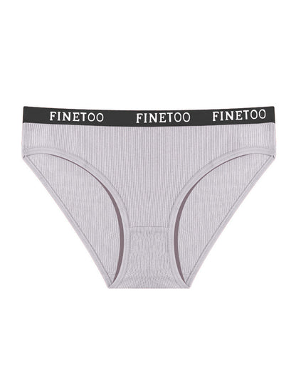 Mid-rise Ribbed Cotton Breathable Briefs