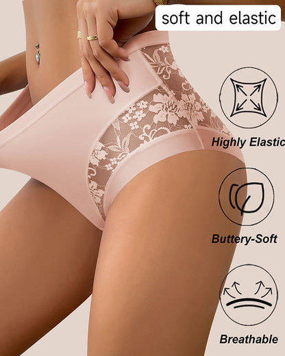 Mid-waisted Sexy Lace Seamless Breathable Comfortable Panties