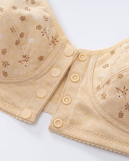 Printed Front Buckle Bra