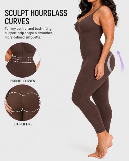 Front Zipper Seamless Tummy Control Easy-to-Wear Full Body Shaper