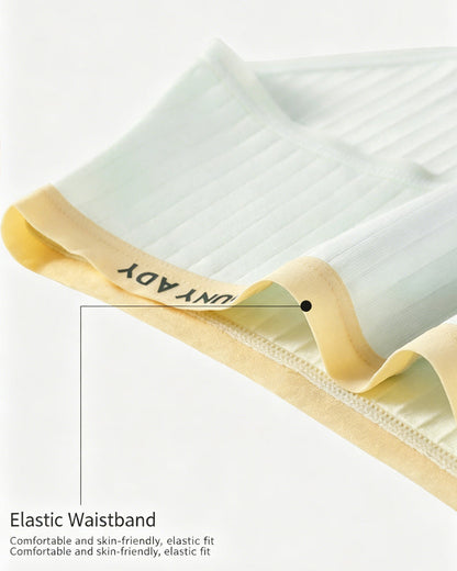 Multi-pack Pure Cotton Colorblock Ribbed Seamless Briefs