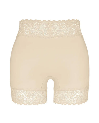 Mid-Rise Seamless Breathable Lace Boxer Shorts