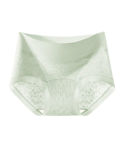 5-Pack Pure Cotton High Waist Tummy Control Jacquard Briefs